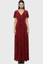 Crimson Bloodlust Maxi Dress