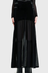 ESTRIA HEX CHIFFON MAXI SKIRT