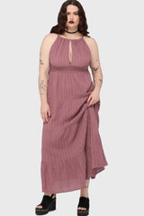 Gaia Adorned Textured Dress