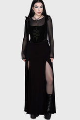 Hellverina Split Maxi Skirt