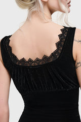 Hexina Velvet Maxi Dress