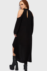 Kihilist Obsidienne Cold Shoulder Dress
