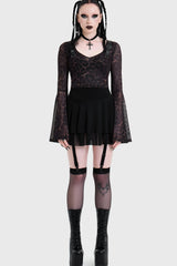 Leopard Flared Sleeve Top