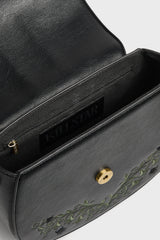 Lunar Fern Embroidered Handbag
