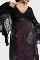 Night's Inferno Midi Skirt