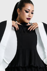 OBSIDIENNE PLEATED SHIRT