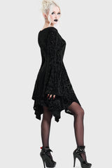 Ophidian Burnout Mini Dress