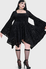 Ophidian Burnout Mini Dress