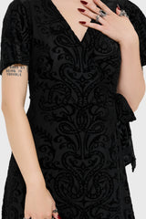 Ophidian Burnout Wrap Dress