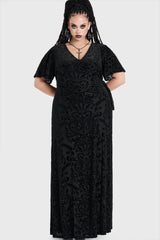 Ophidian Burnout Wrap Dress