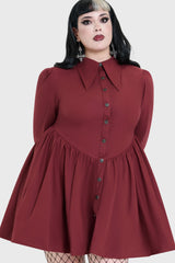 Ophidian Poplin Mini Dress