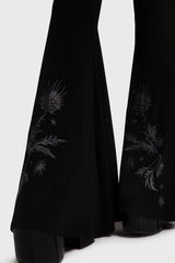 Thistina Embroidered Flares