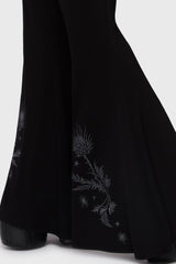 Thistina Embroidered Flares
