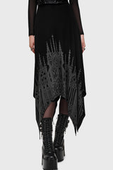 Thorned Spire Midi Skirt
