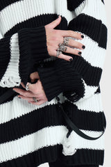 Trust Issues Striped Knit Sweater