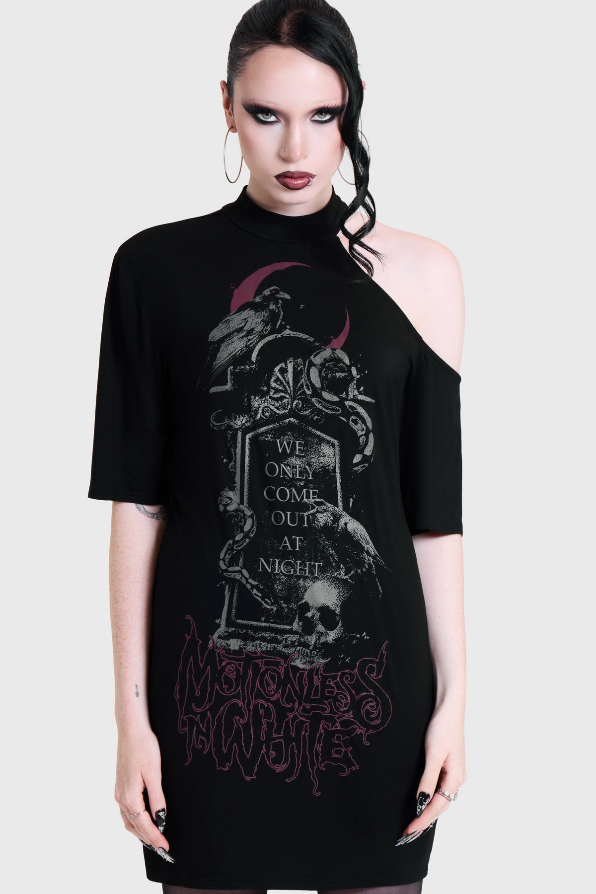COME OUT AT NIGHT T-SHIRT DRESS