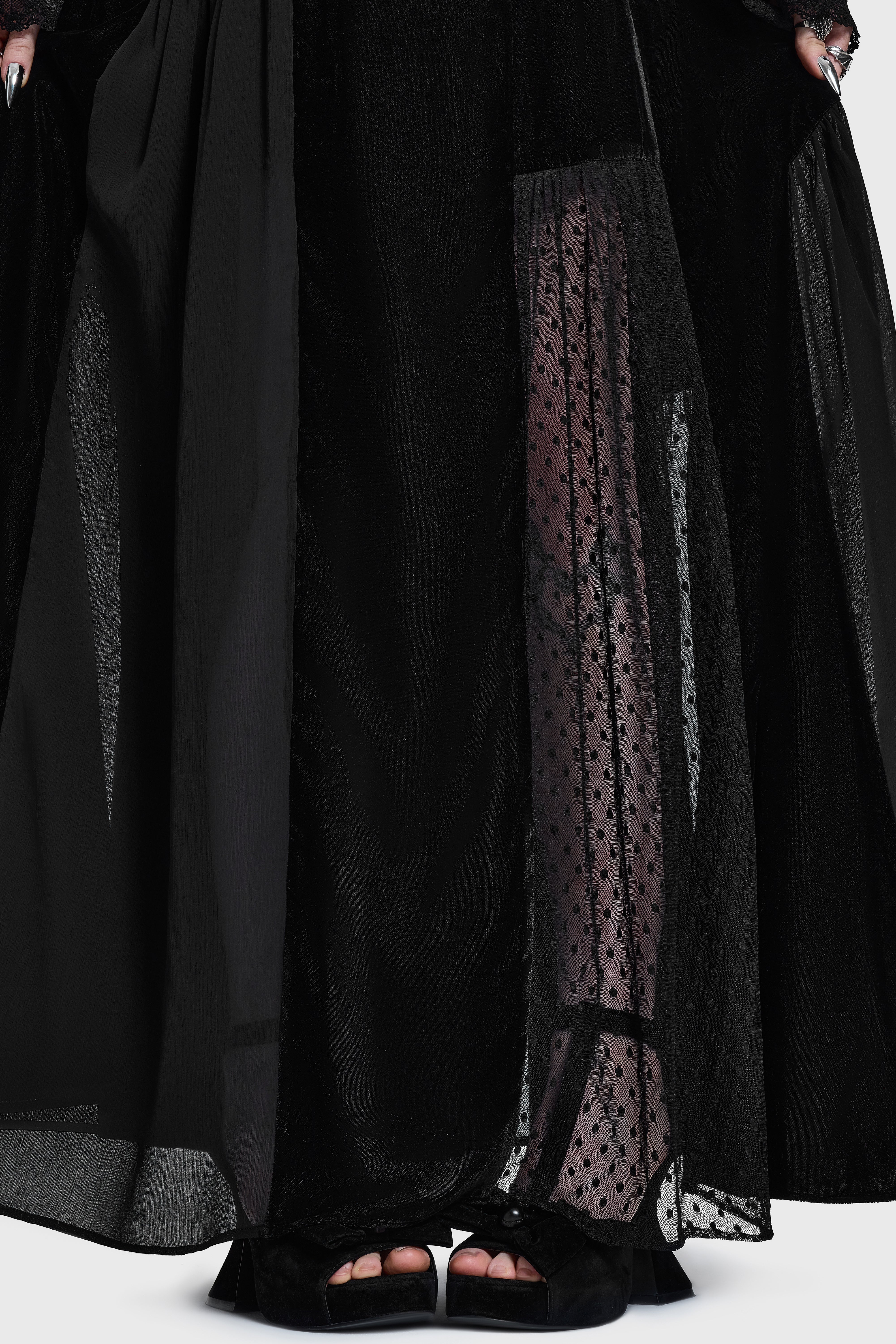 Estria Hex Maxi Skirt