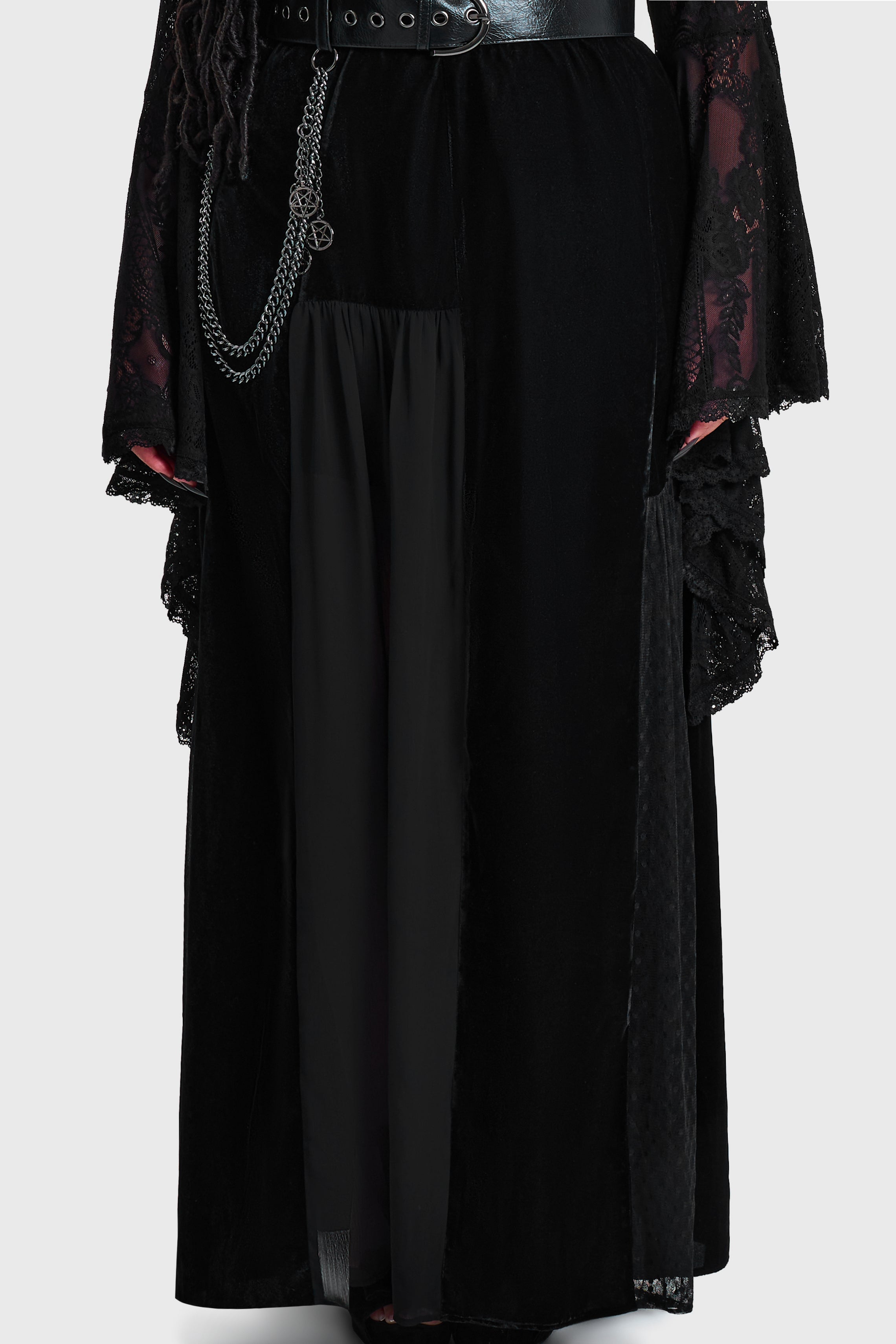 Estria Hex Maxi Skirt