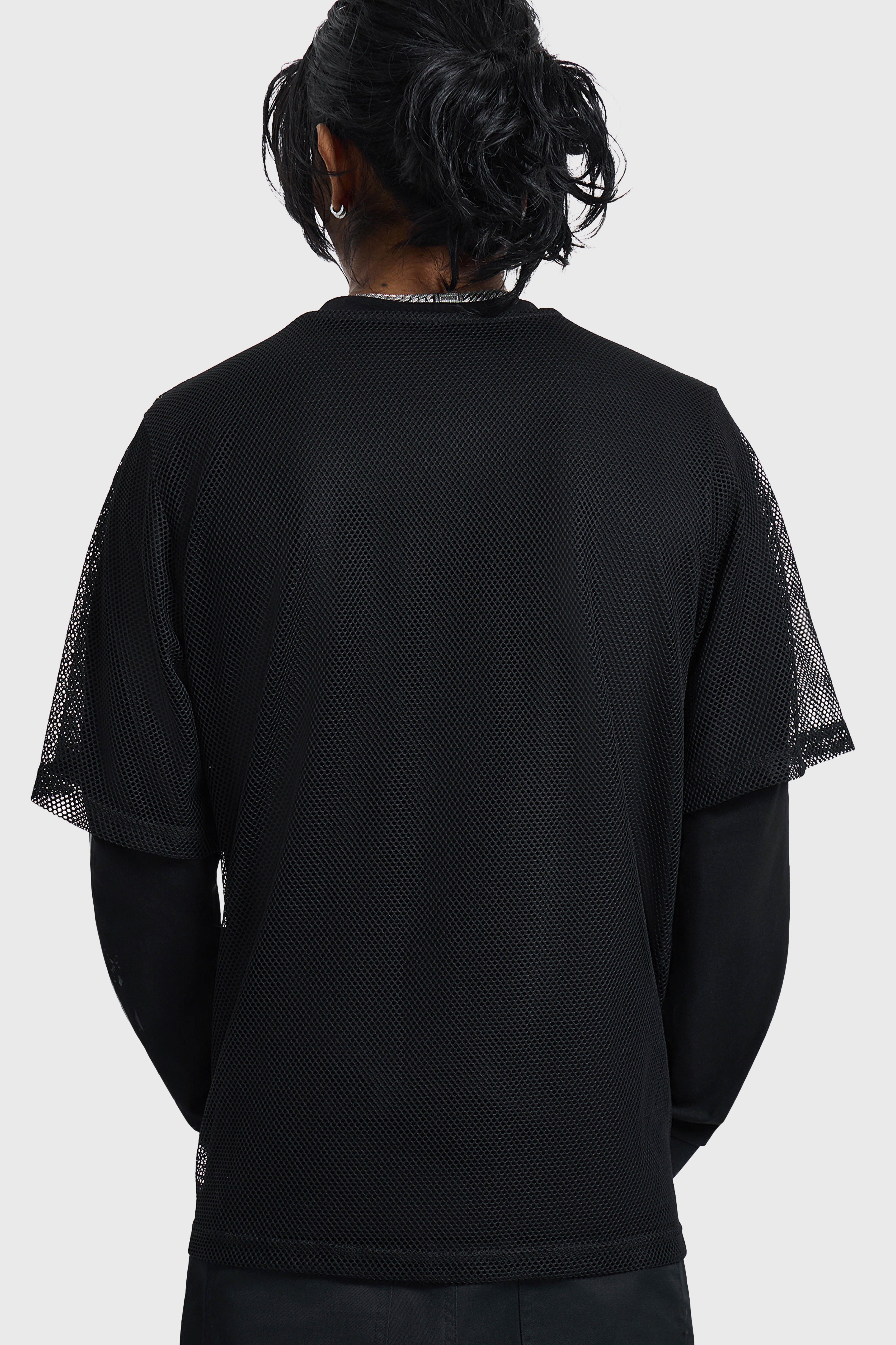 False Belief Fishnet Long Sleeve T-Shirt