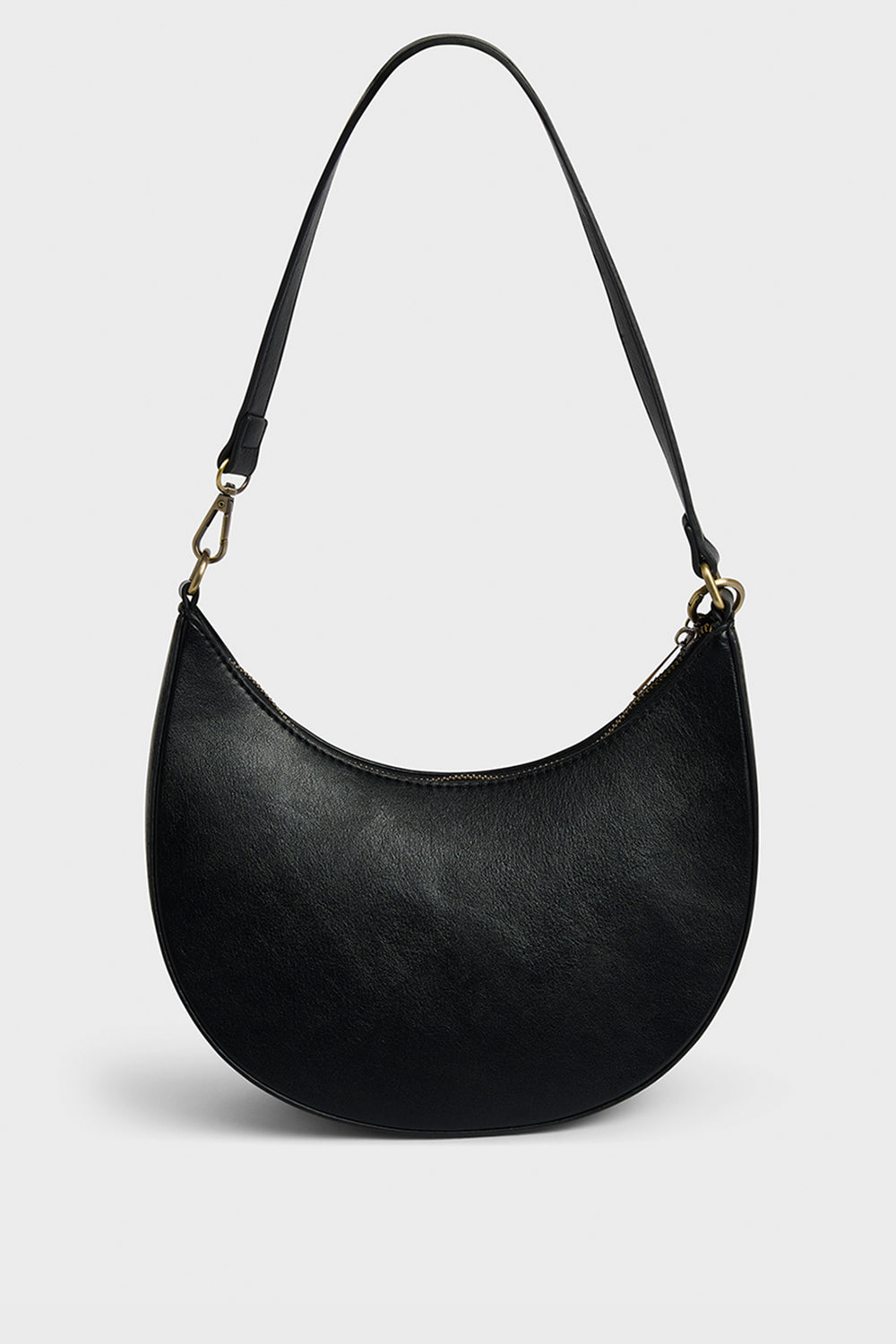 Gold Lock Embroidered Shoulder Bag