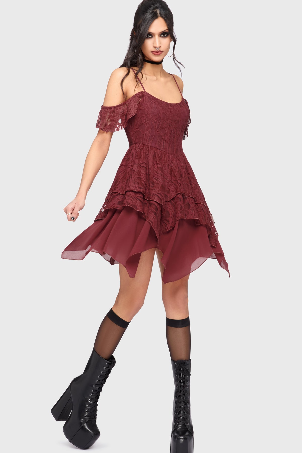 Haunted Union Dress RED