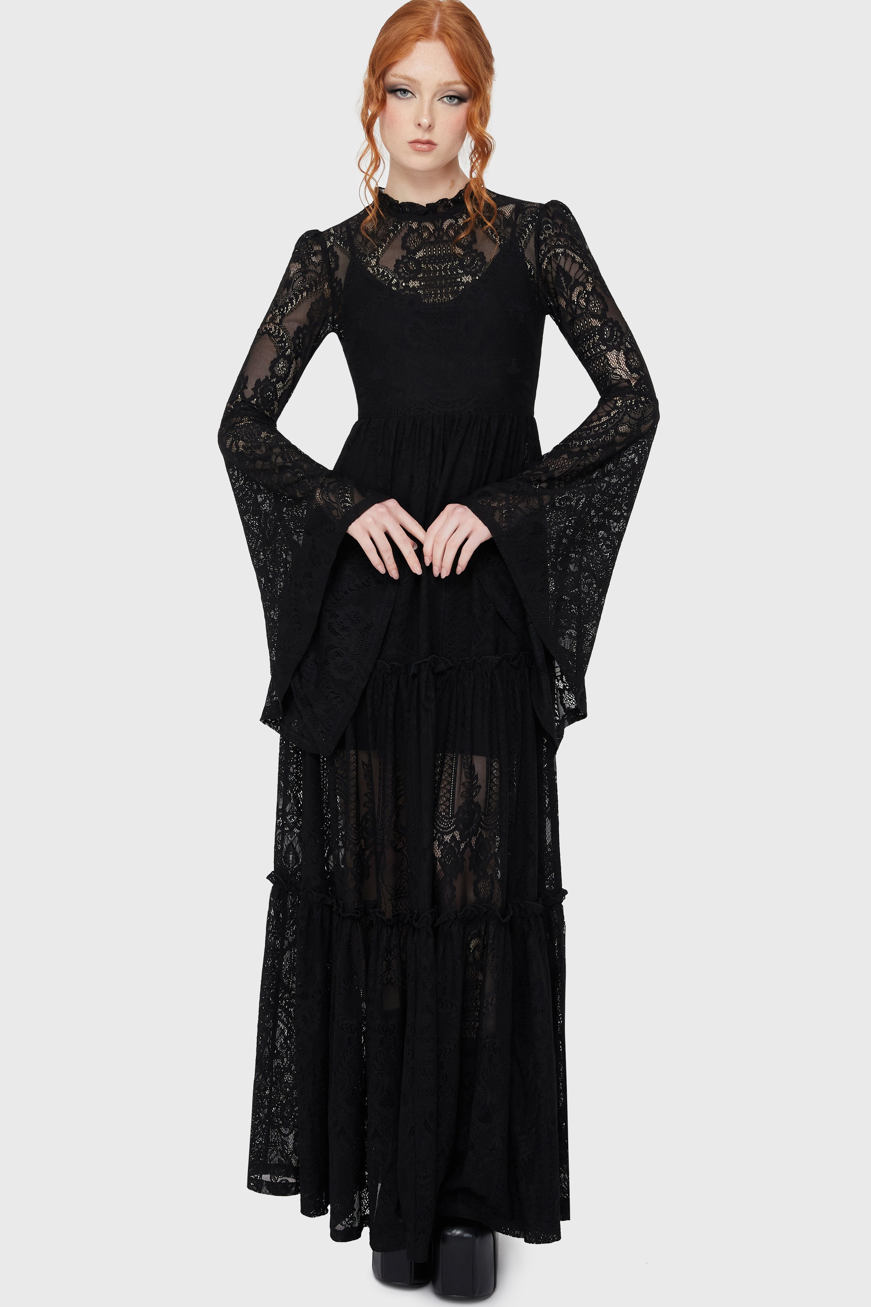Hecate Lace Maxi Dress B