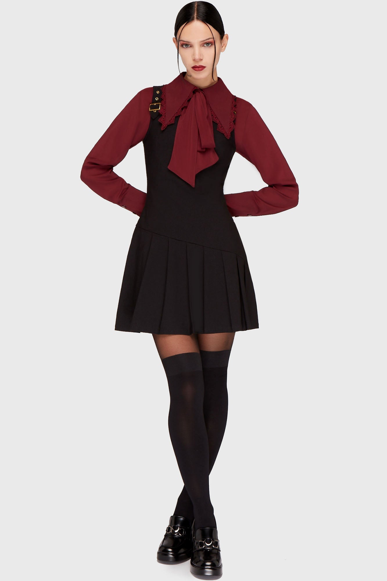 Inked Noir Mini Dress