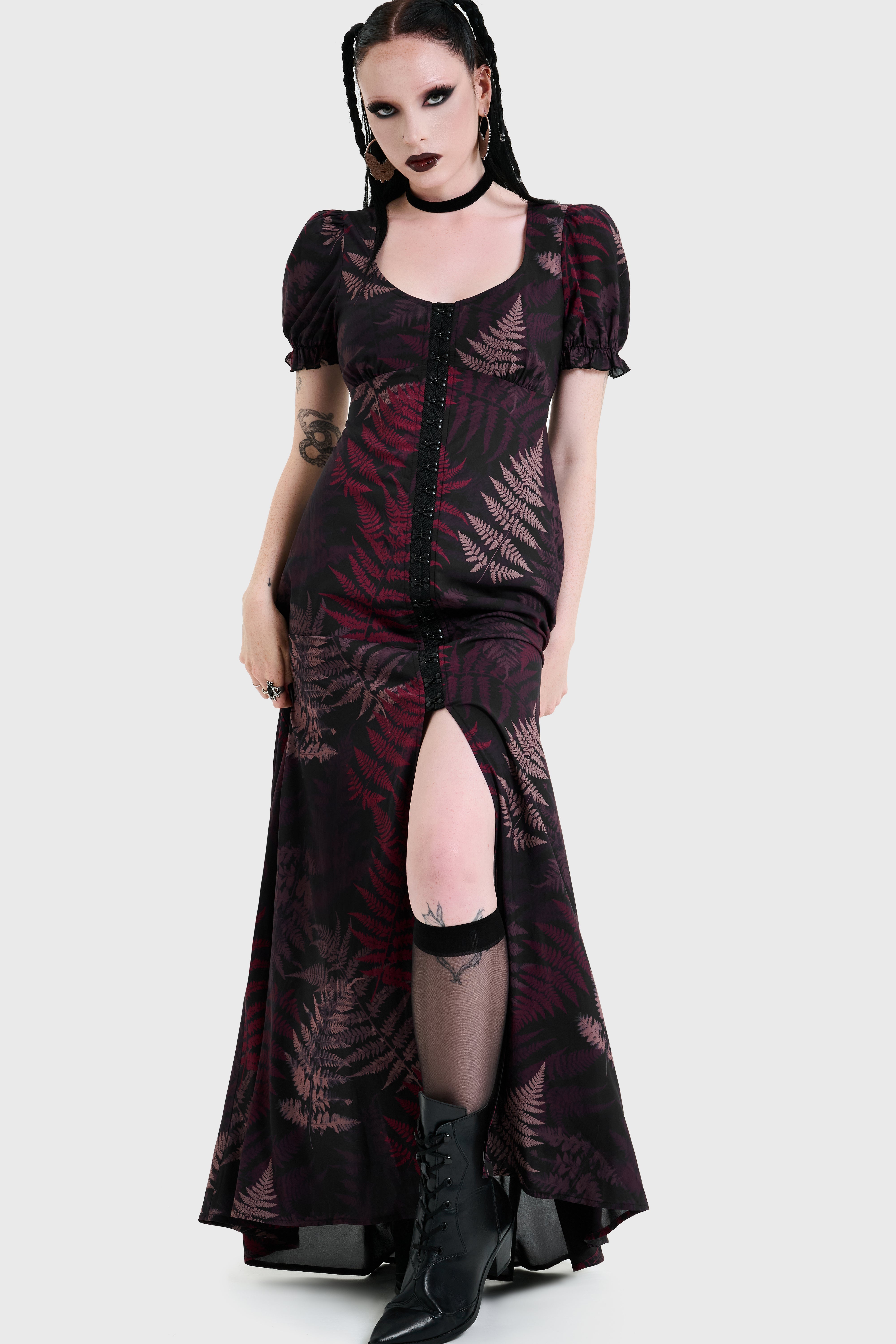 Night's Inferno Maxi Dress