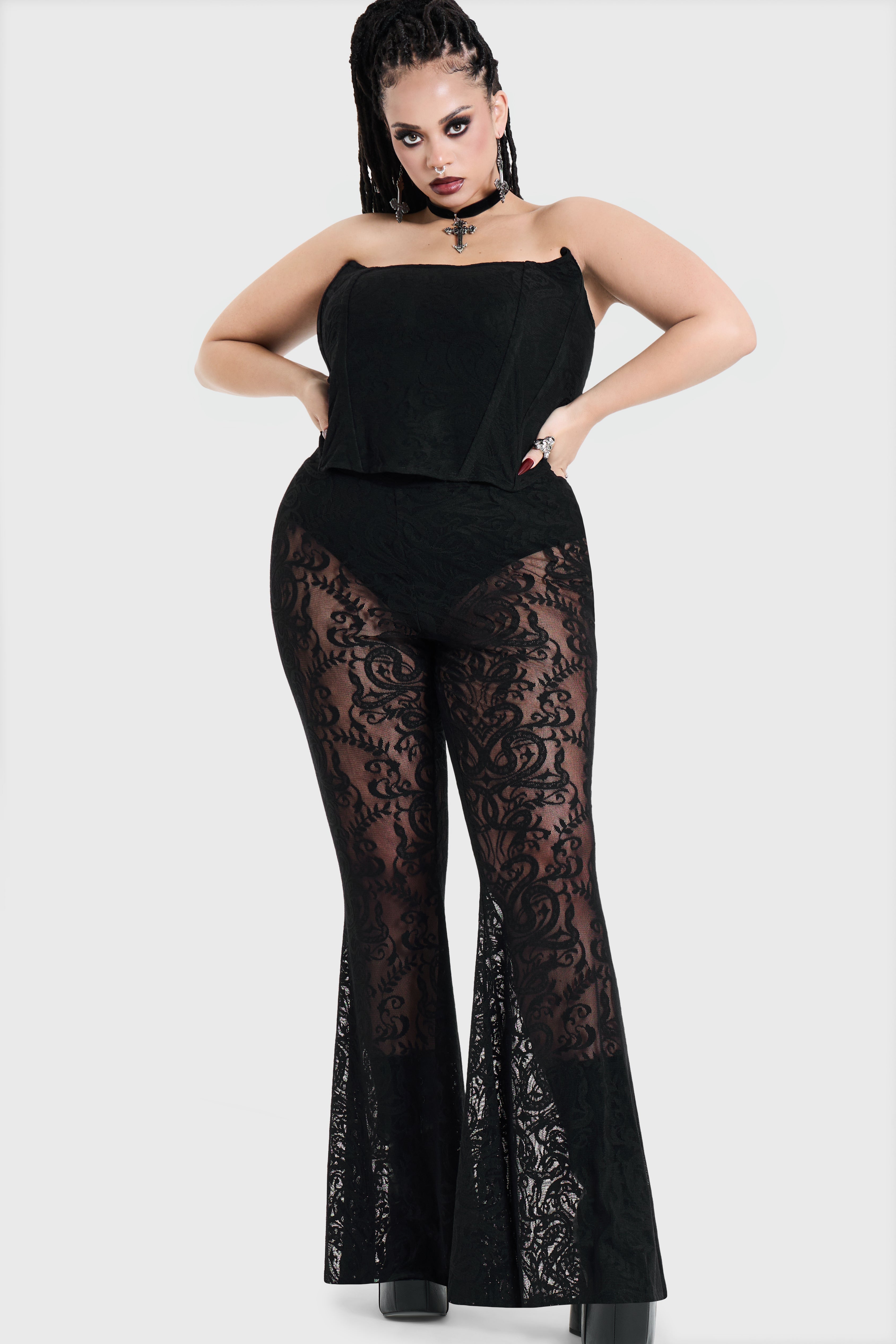 Ophidian Lace Corset Top