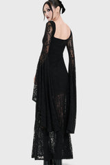 Ophidian Lace Maxi Dress