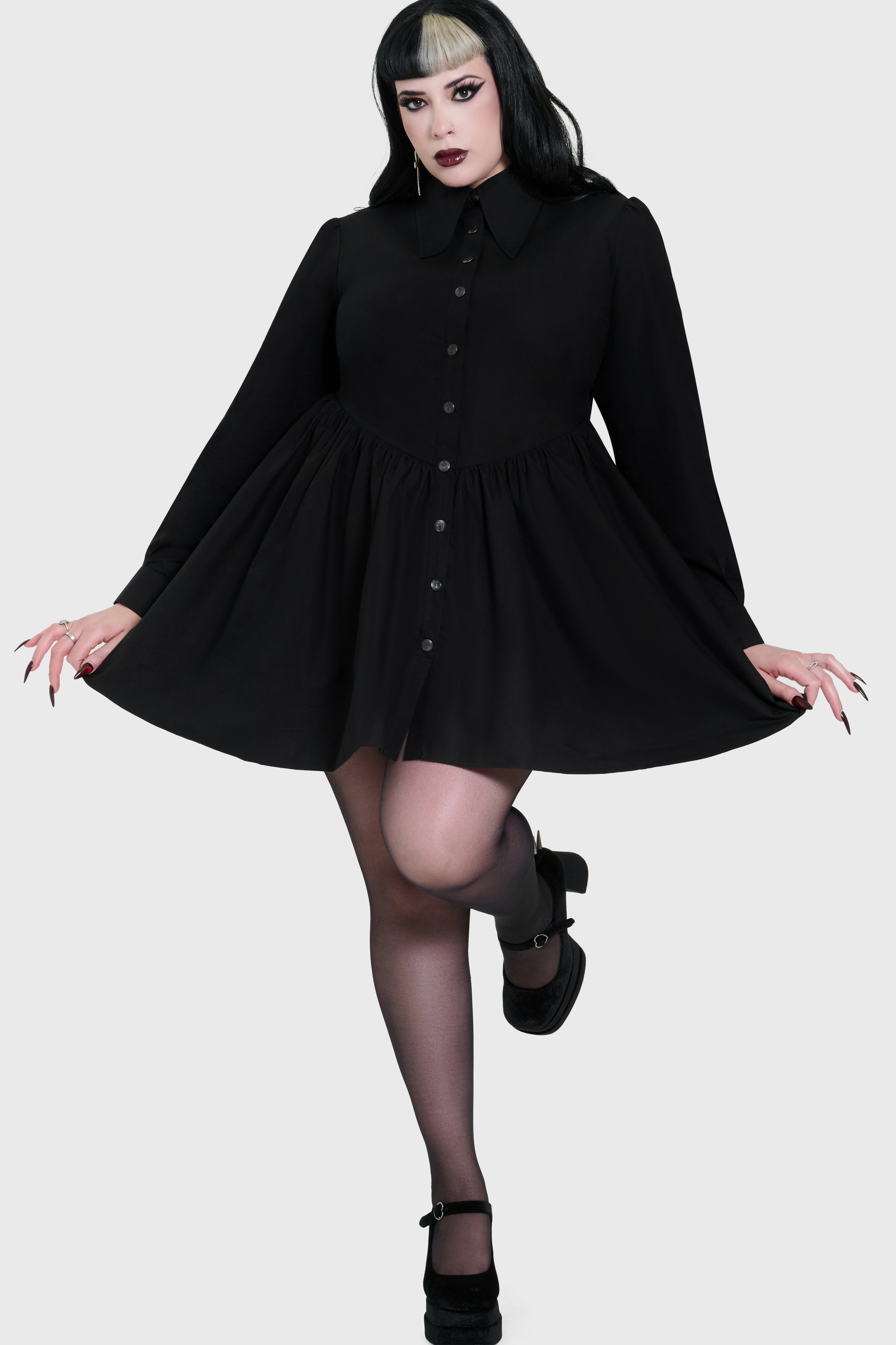 Ophidian Poplin Mini Dress