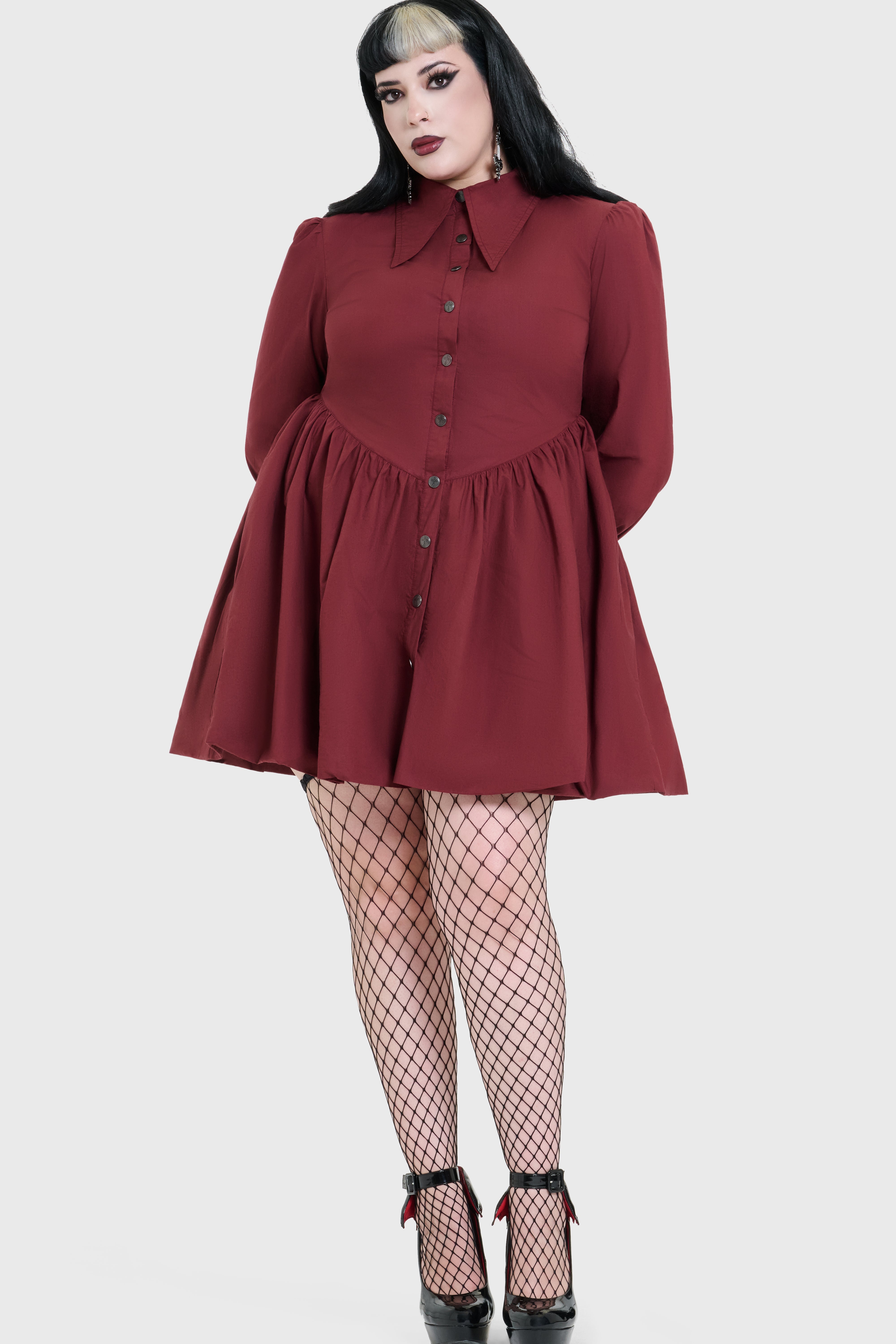 Ophidian Poplin Mini Dress