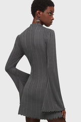Of The Blade Mini Dress Grey