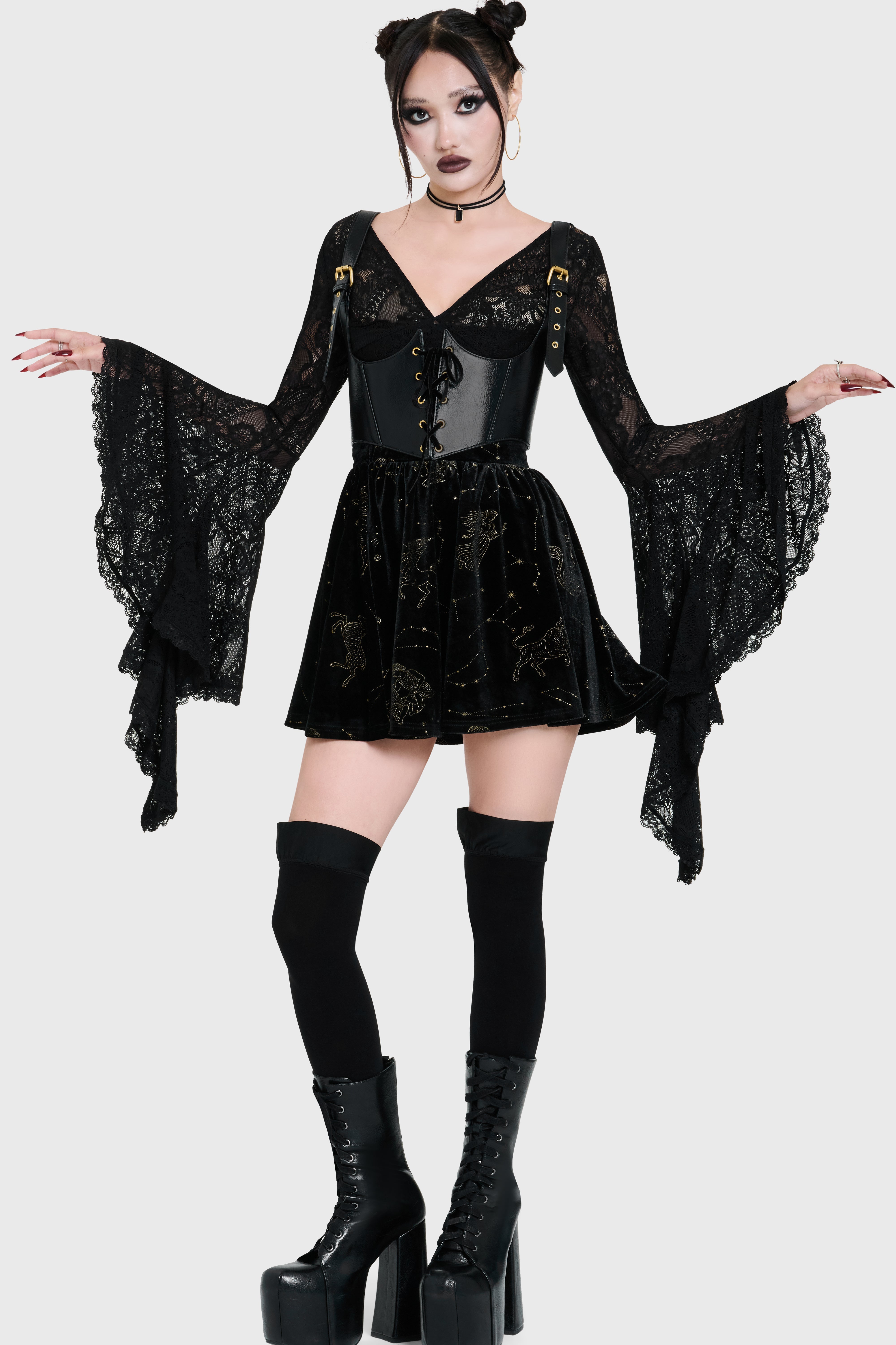 Polaris Night Mini Skirt