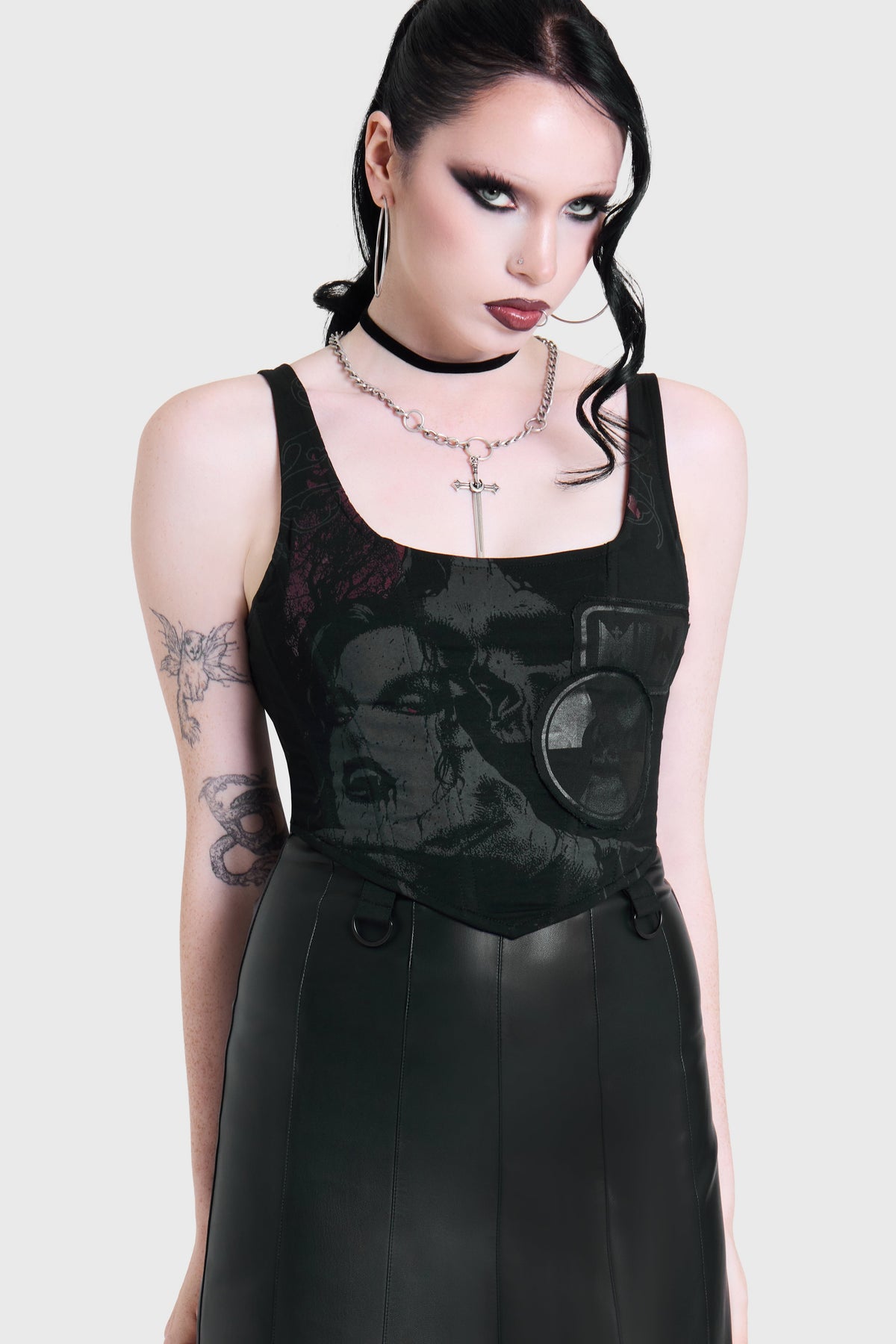 ROT IN HELL CORSET TOP