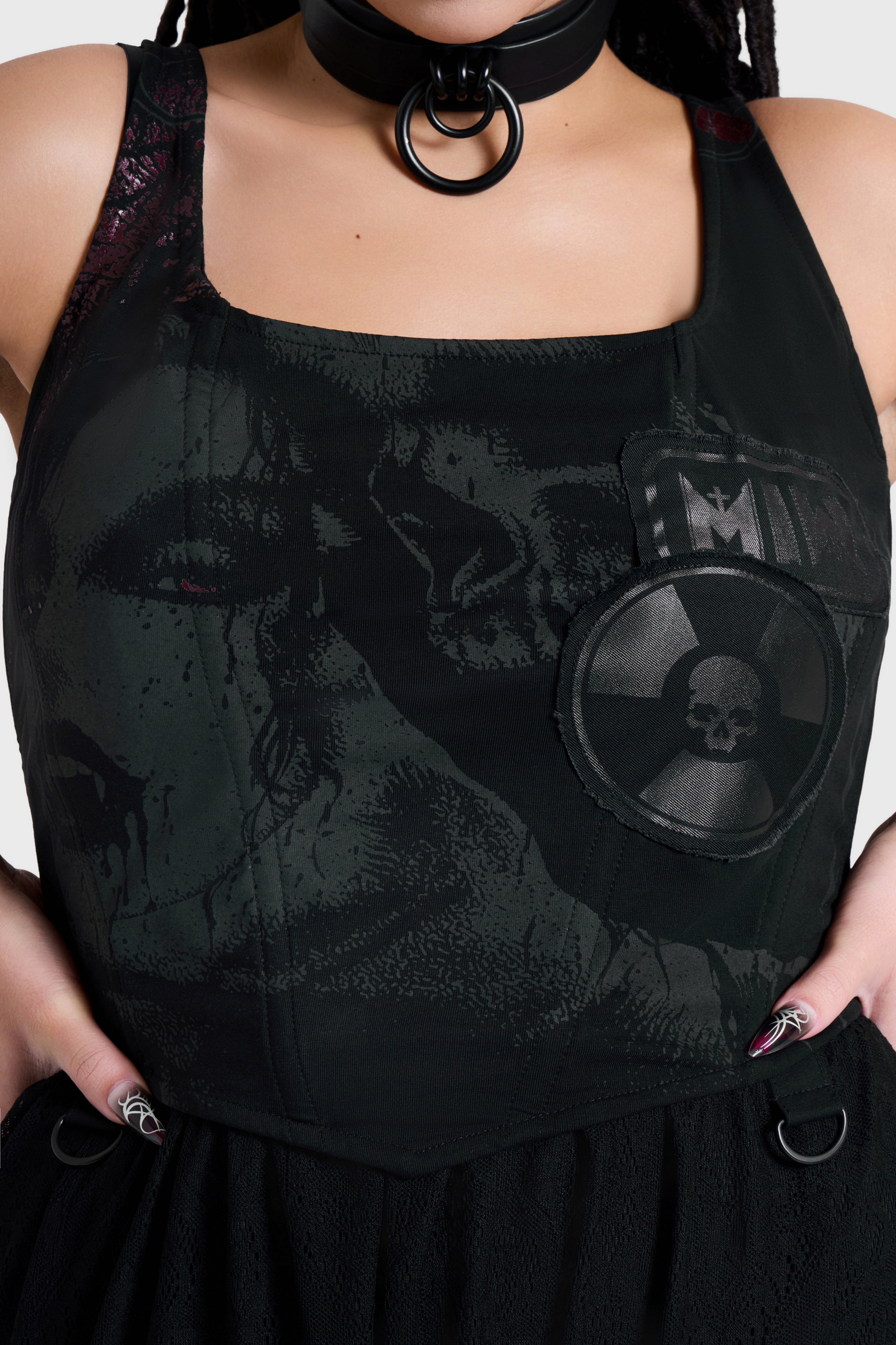 ROT IN HELL CORSET TOP