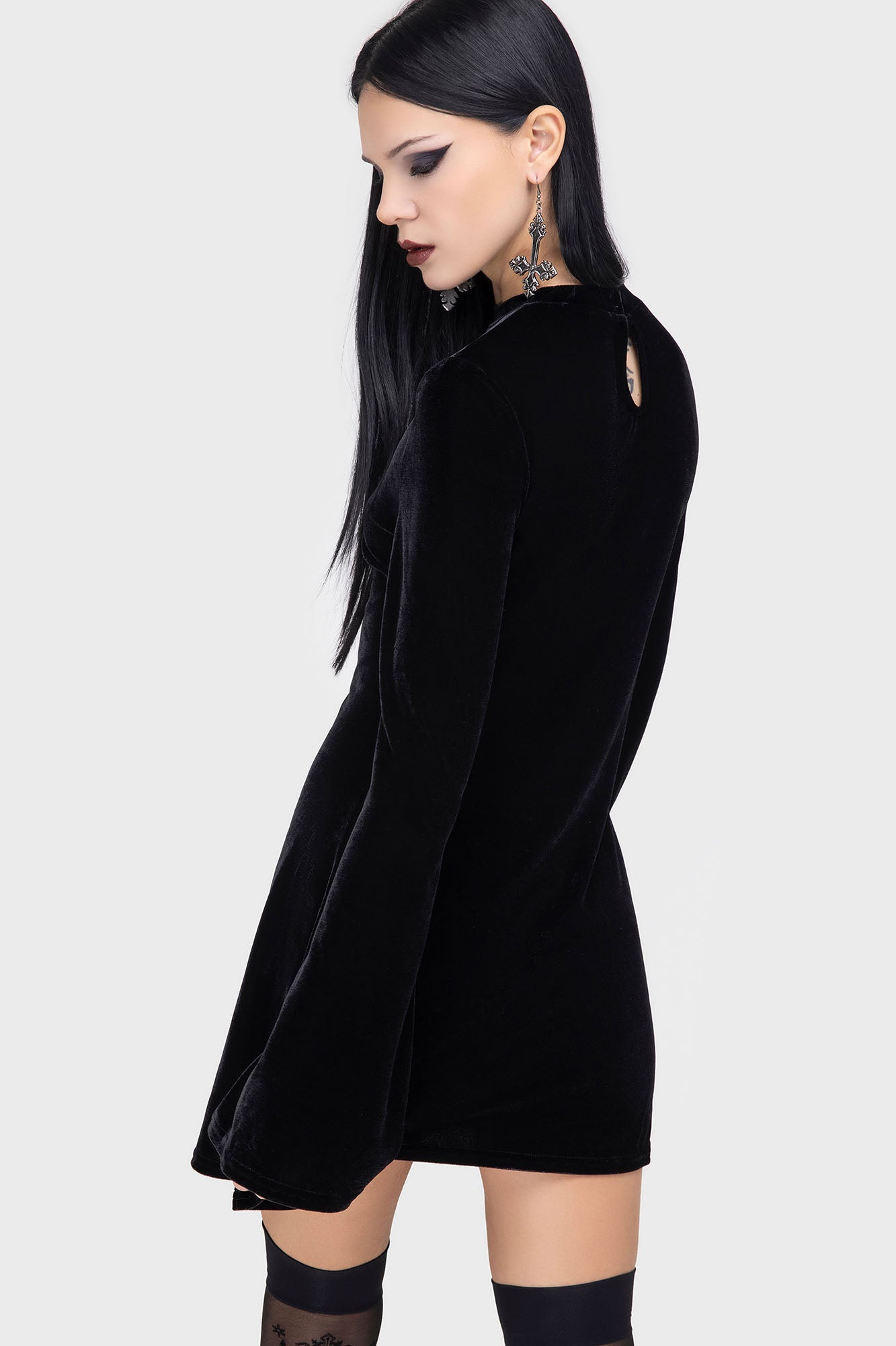 Serenade Of Shadows Mini Dress