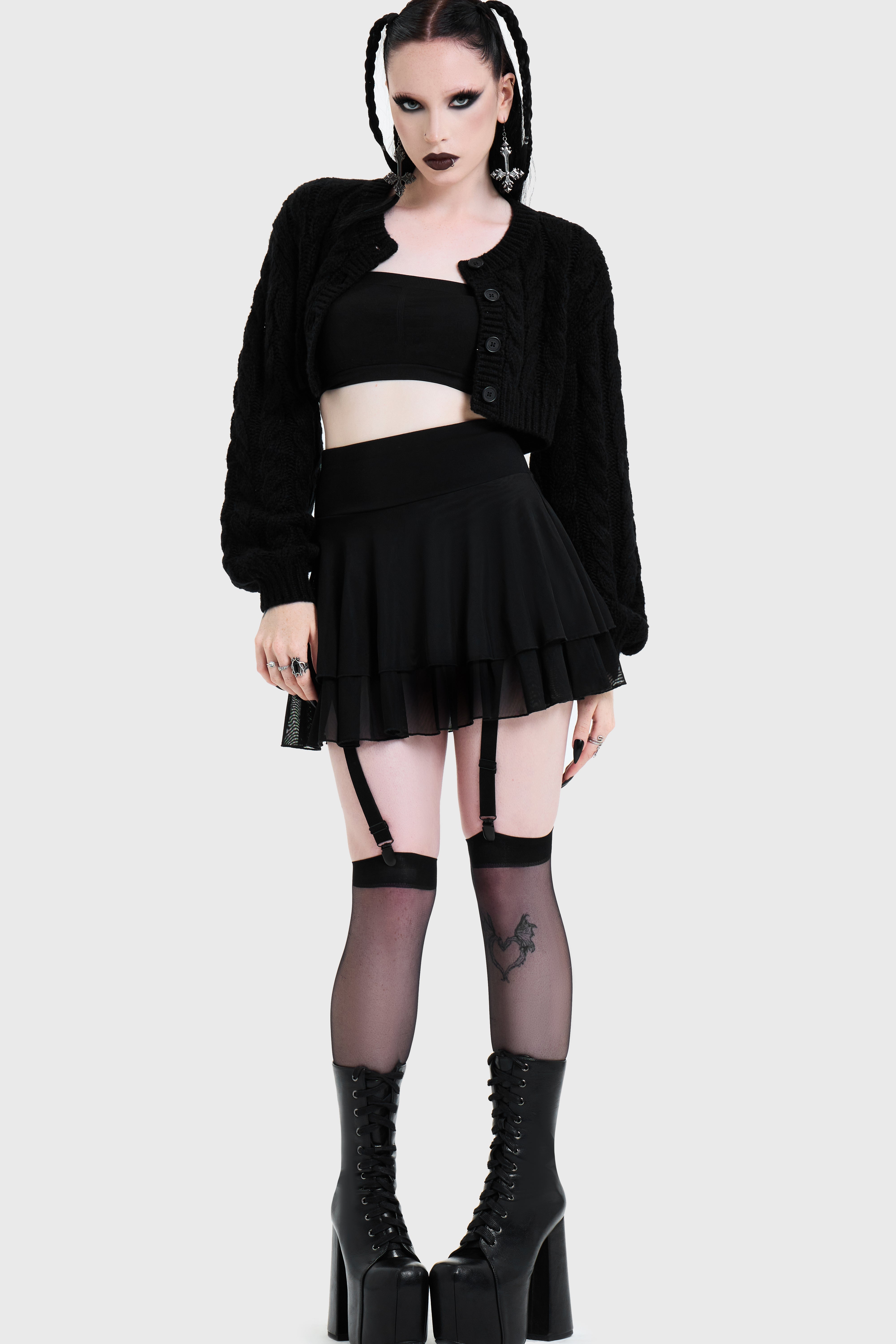 Skultra Cropped Cardigan