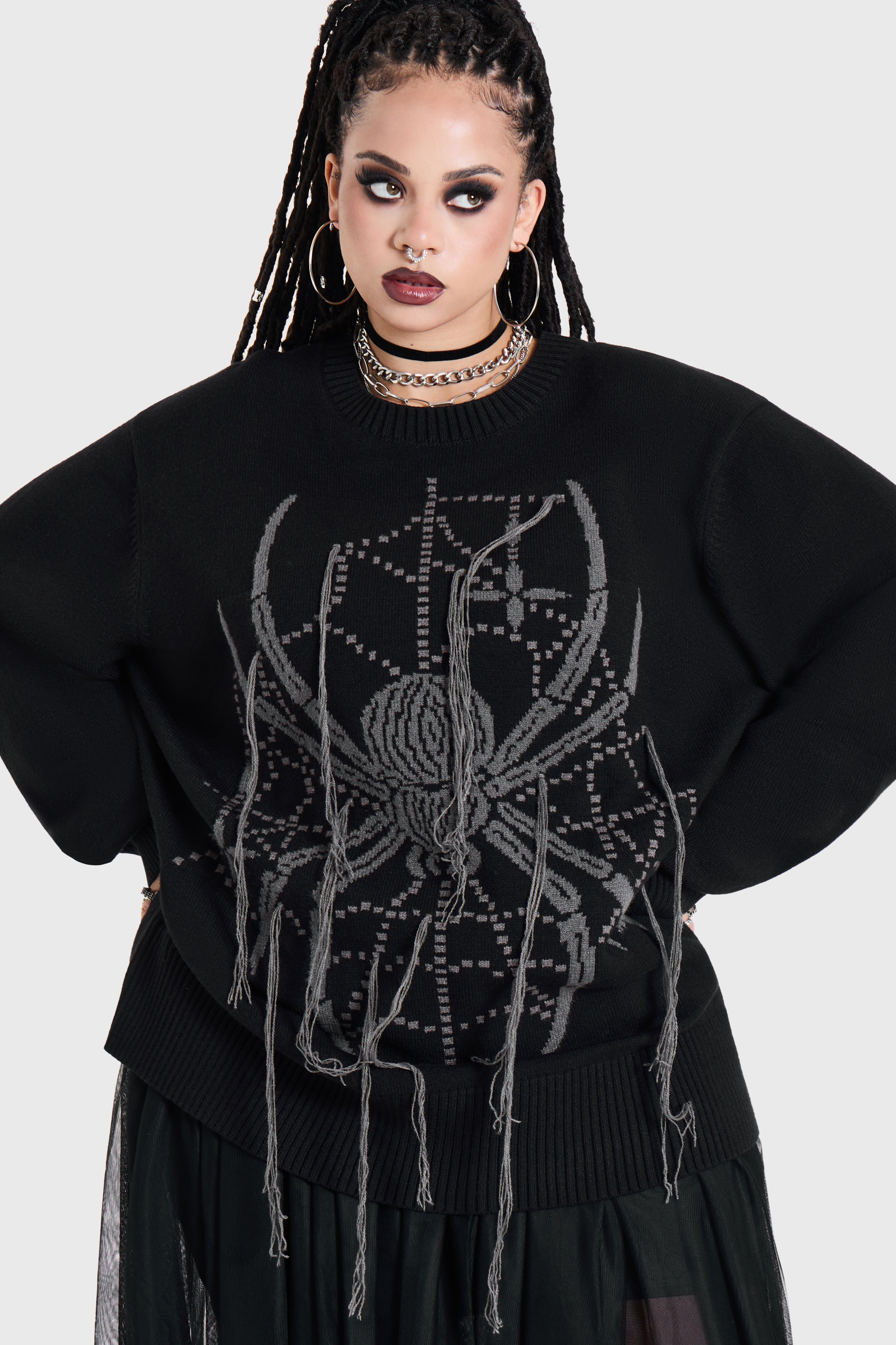 Spiderella Knitted Sweater