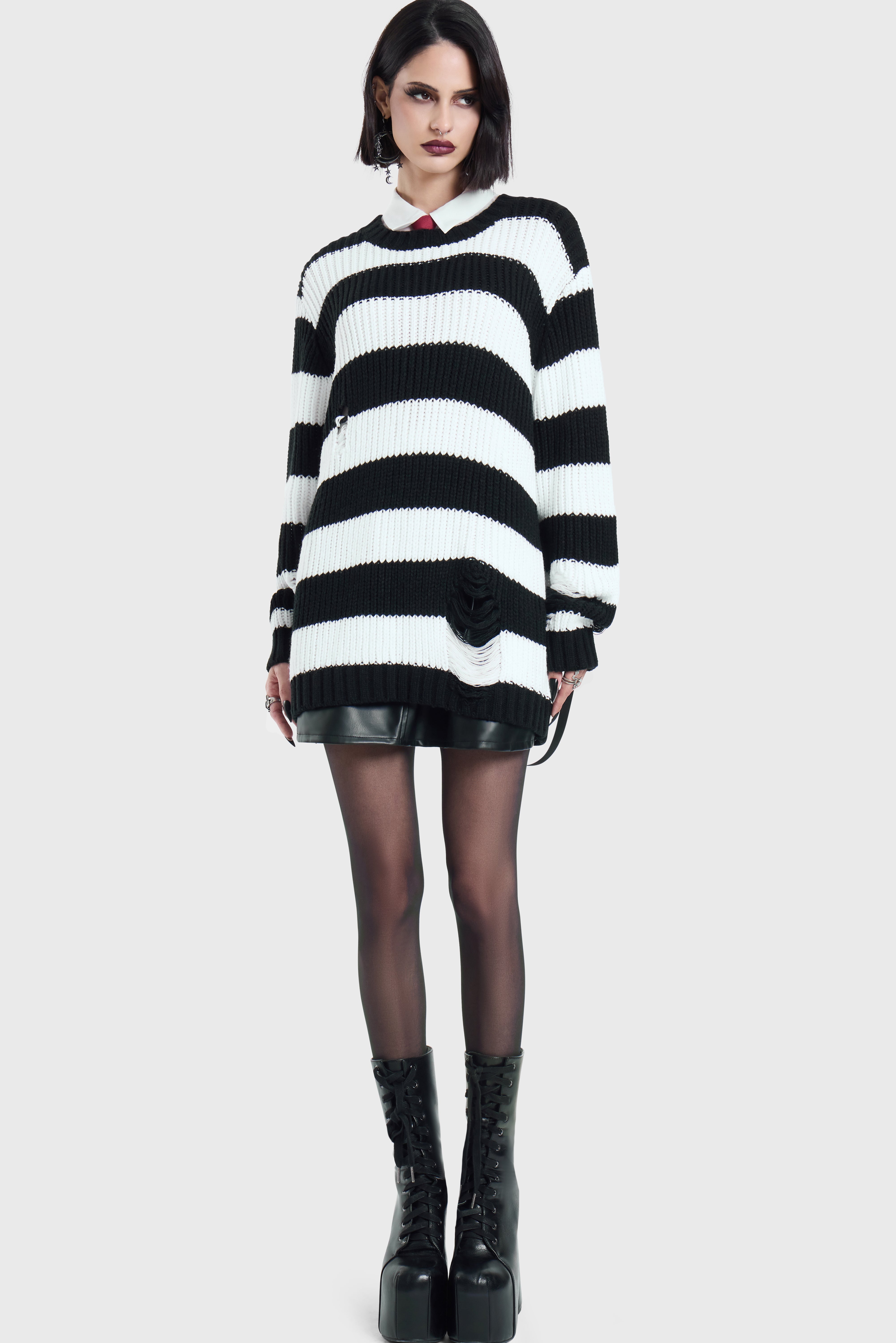 Trust Issues Striped Knit Sweater
