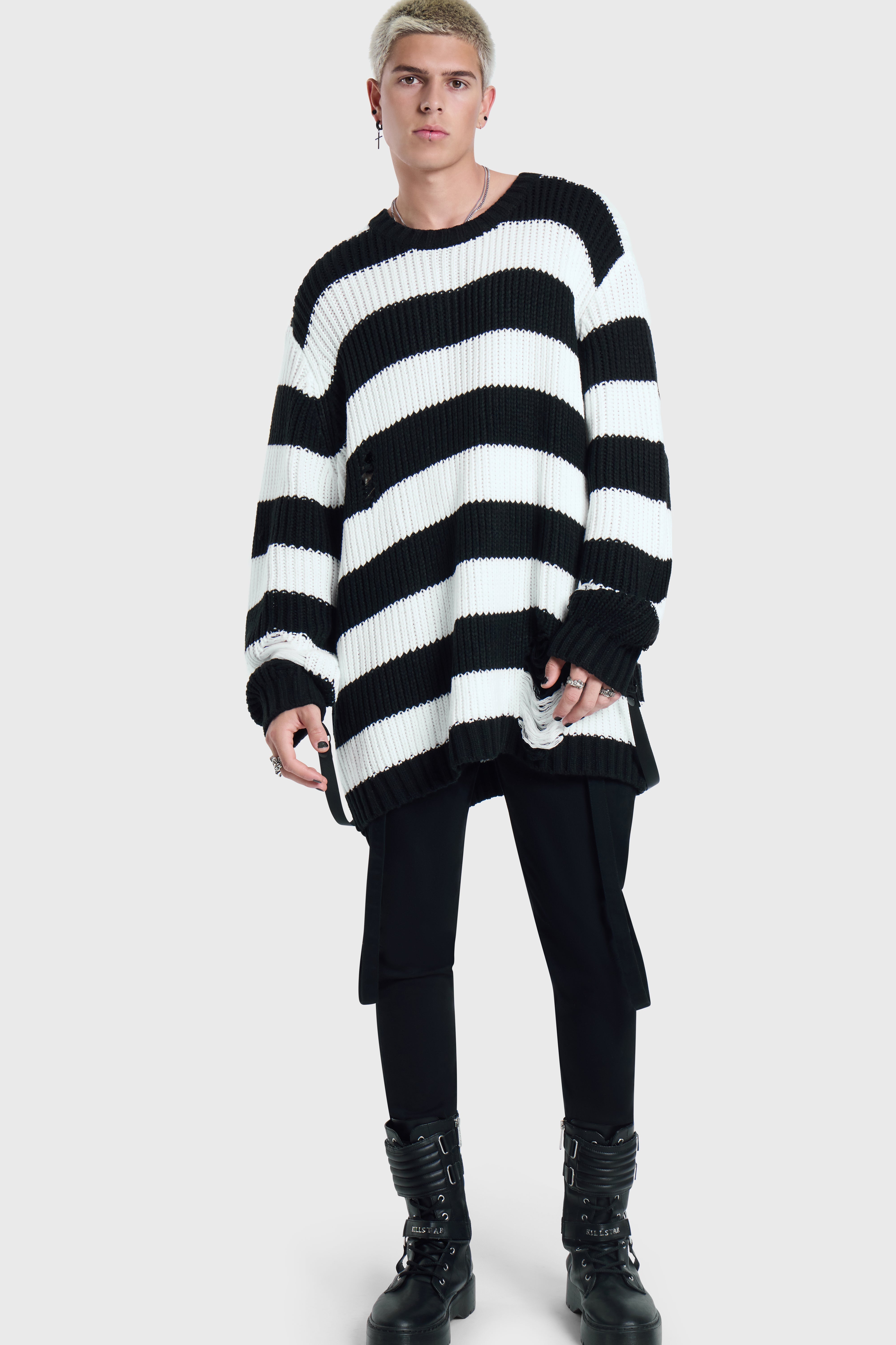 Trust Issues Striped Knit Sweater