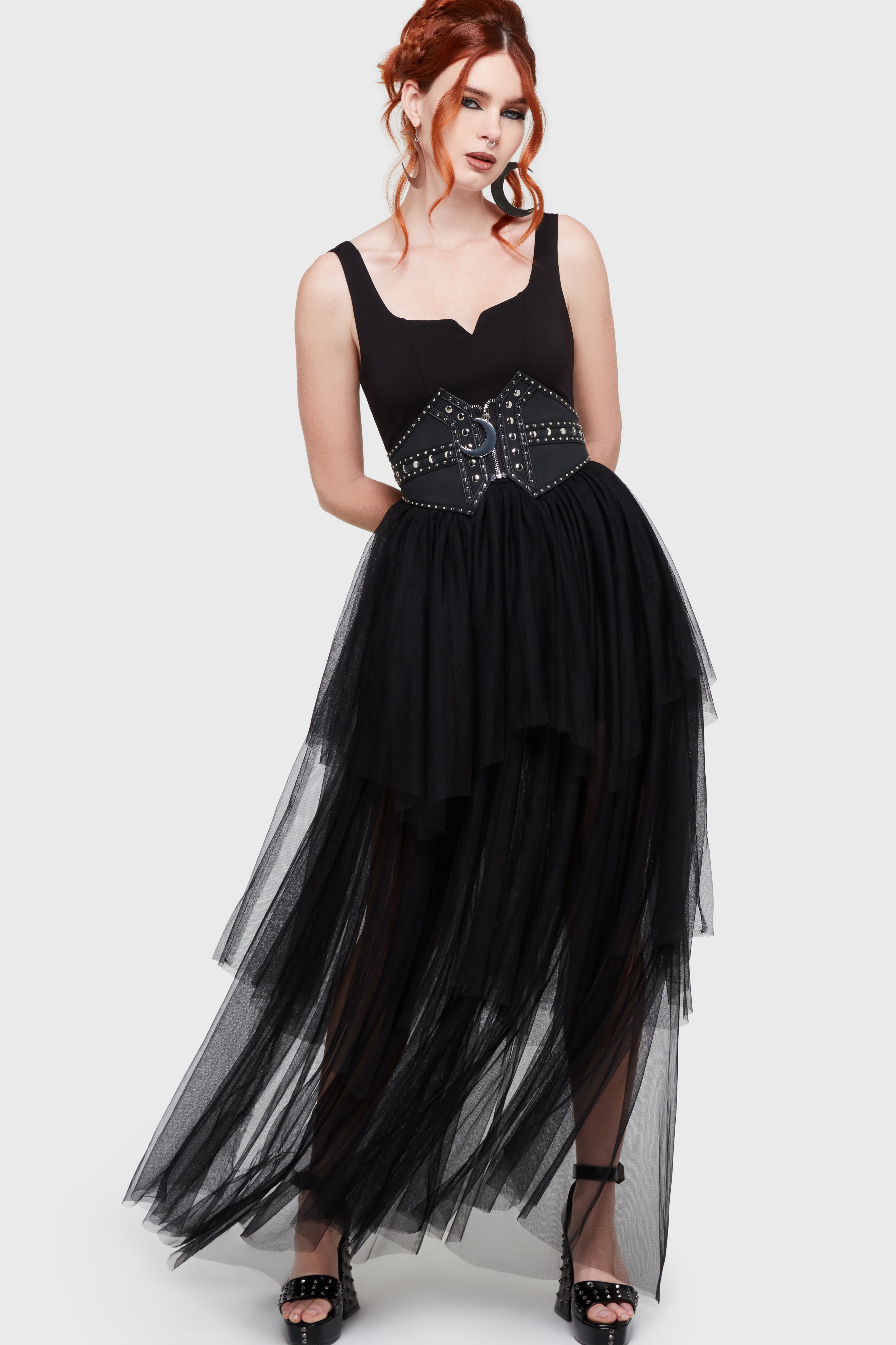 Under The Candle Light Maxi Dress Black