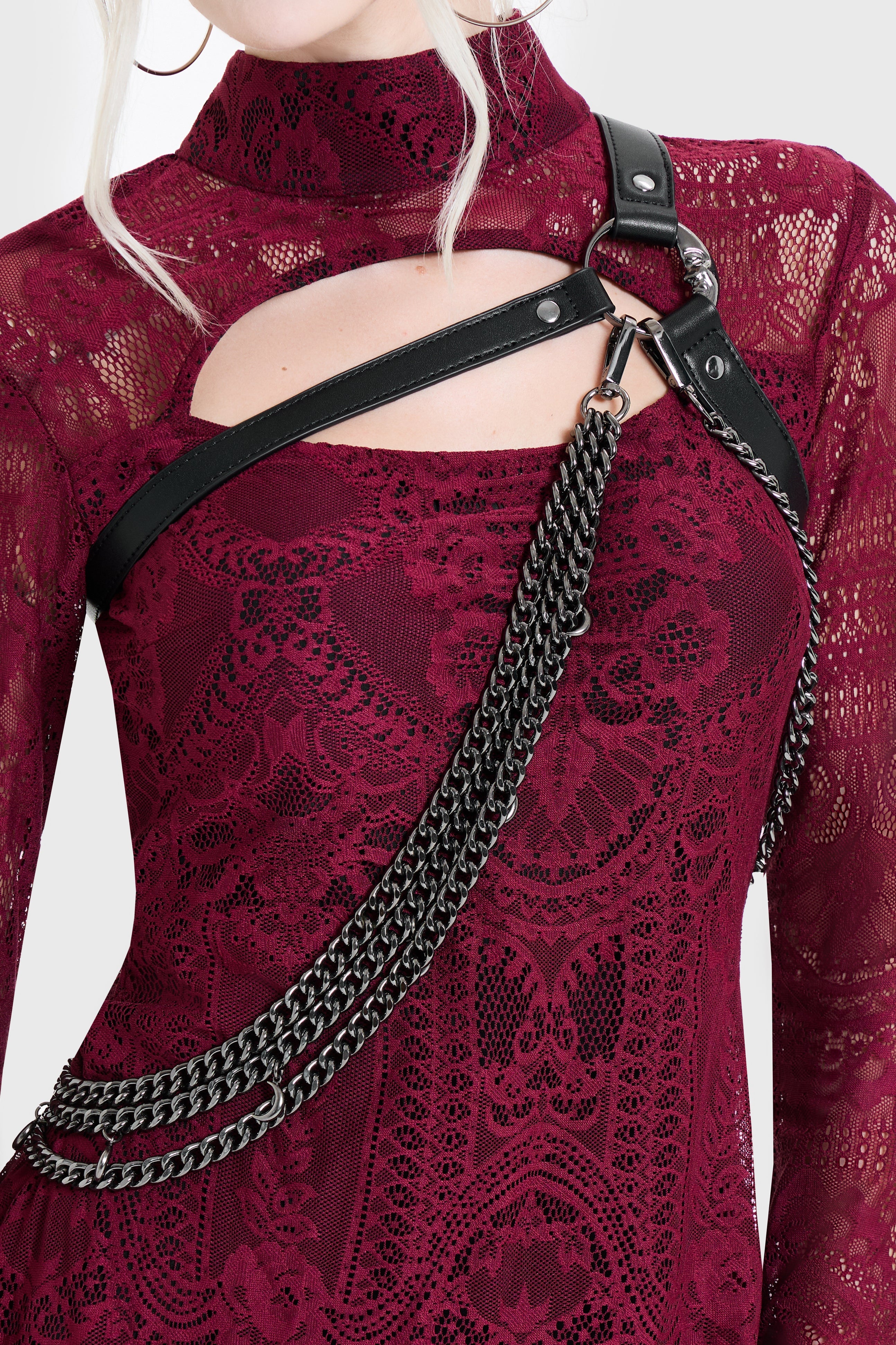 Waning Moon Asymmetric Chain Harness